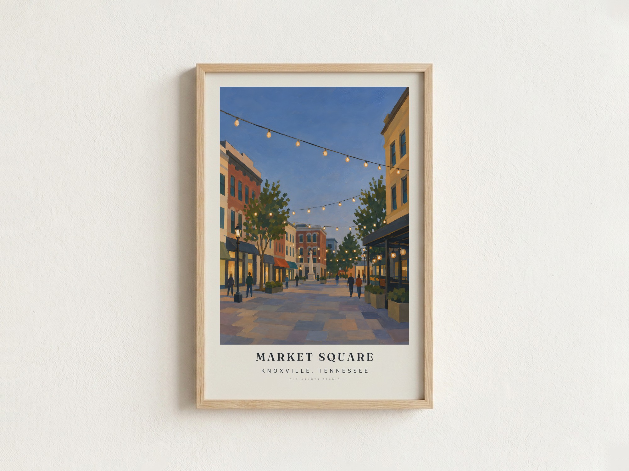 MARKET SQUARE som indrammet plakat på en væg